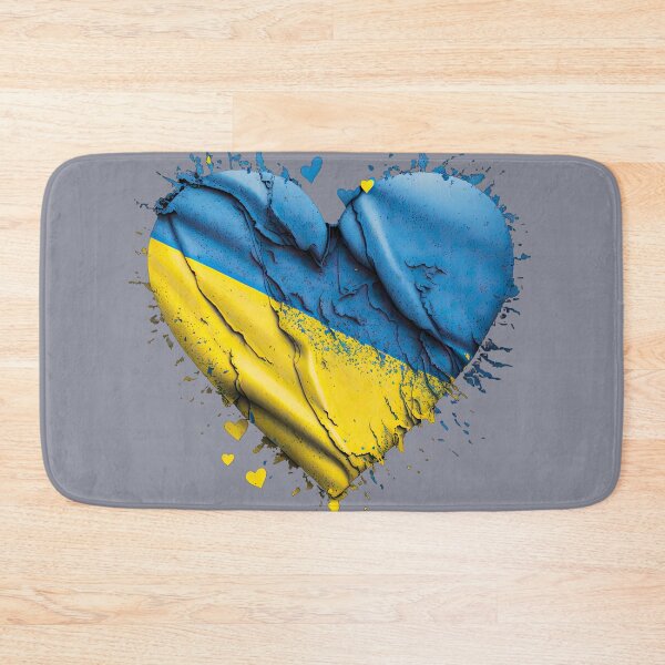 Item preview, Heart on Ukraine flag colors blue and yellow  designed and sold by TetianaArt.