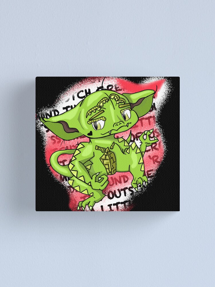 crotch gremlin (no lines) Throw Pillow for Sale by KajalFox