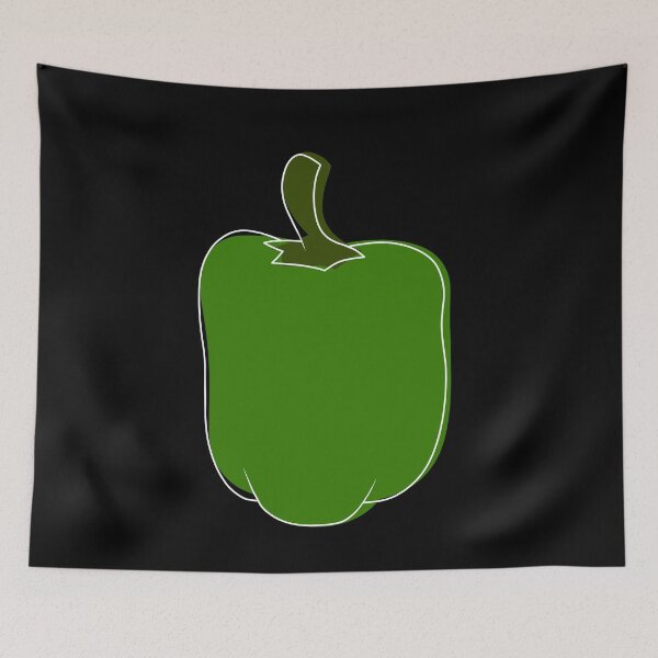 Item preview, Minimalist green bell pepper designed and sold by anycolorart.
