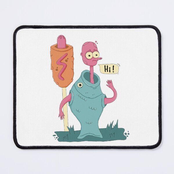 Item preview, Corn dog and strange man dressed in bungeoppang designed and sold by Annaillustrator.