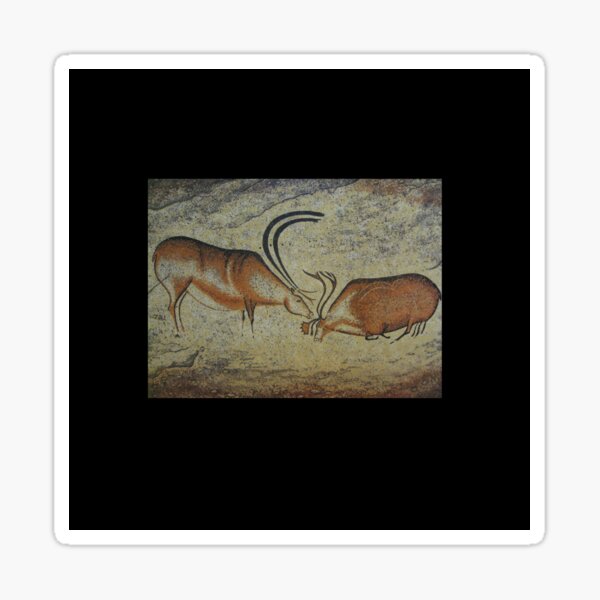 Cave painting, parietal art, paleolithic cave paintings, Sticker