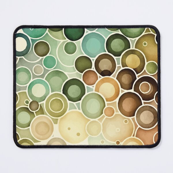 Item preview, An Earth Tone Circles Watercolor design- Boho Chic Patterns designed and sold by GVRDesign.