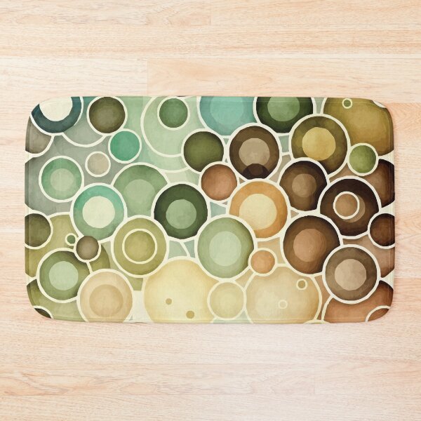Item preview, An Earth Tone Circles Watercolor design- Boho Chic Patterns designed and sold by GVRDesign.