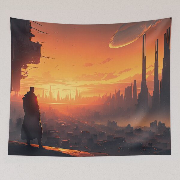 Item preview, Future City Sunset designed and sold by ultra-cool.