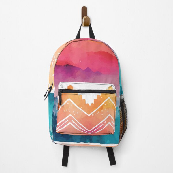 Item preview, A Pink and Orange Sunset Over Mountains - Boho Chic Patterns designed and sold by GVRDesign.