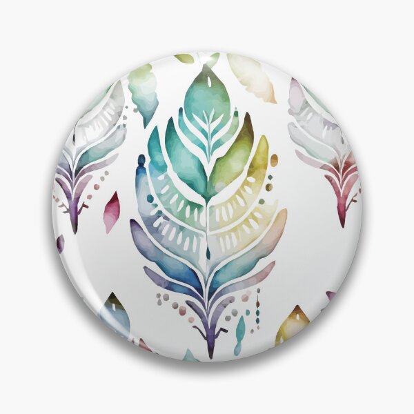 Item preview, A Delicate Feather Pastel Watercolor Print - Boho Chic Patterns designed and sold by GVRDesign.
