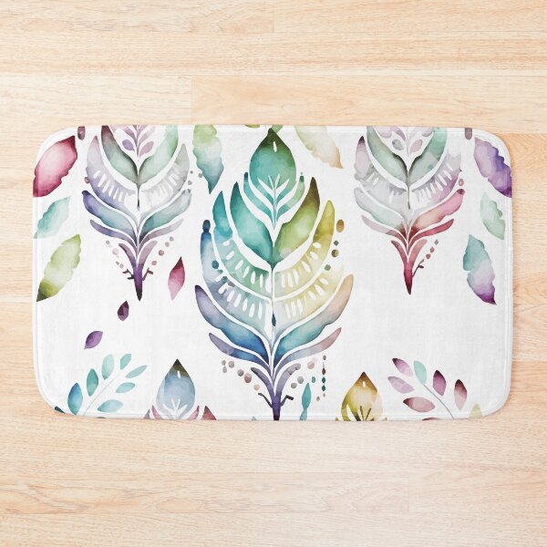 Item preview, A Delicate Feather Pastel Watercolor Print - Boho Chic Patterns designed and sold by GVRDesign.