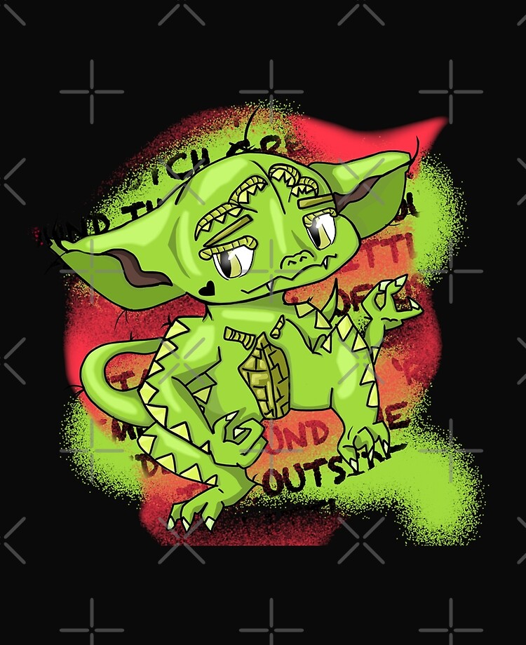 crotch gremlin (no lines) Throw Pillow for Sale by KajalFox