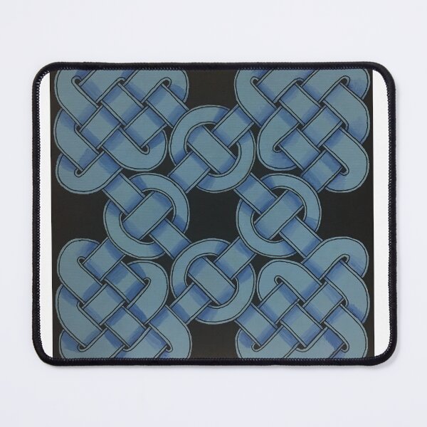Item preview, Celtic braid pattern, Solomon cross, blue designed and sold by Donkjonk.