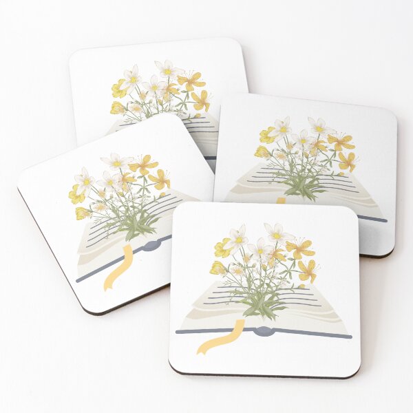 Item preview, flowers growing from book designed and sold by Inspirely.