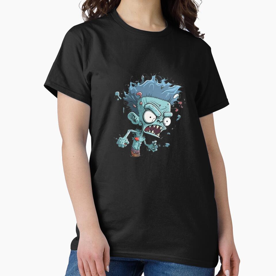 Angry Zombie T-Shirt Classic T-Shirt Wintertee Way