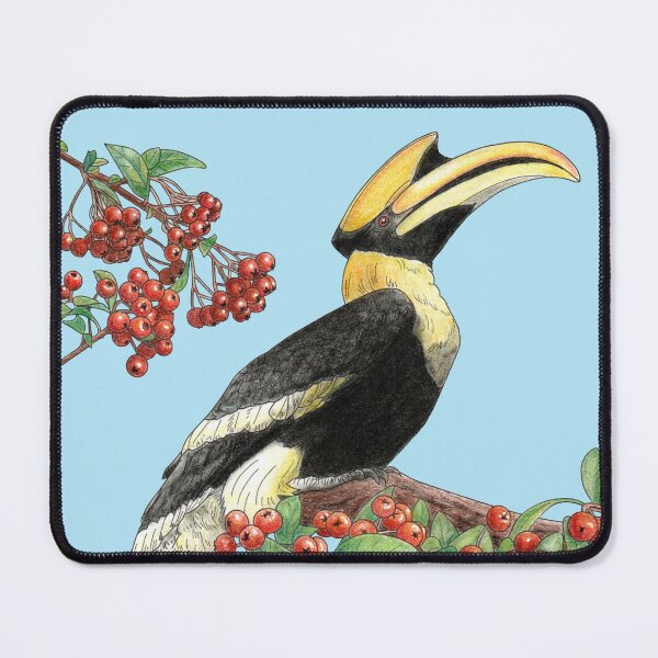 Item preview, Great Indian Hornbill and Firethorn designed and sold by YuNikDraw.