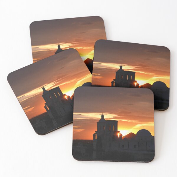 Item preview, Sunset over San Xavier Mission designed and sold by Hyrose.