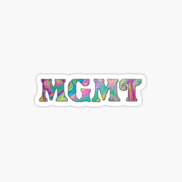 logotipo de mgmt rainbow Pegatina