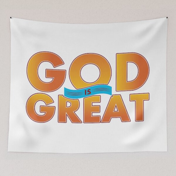 Item preview, God is Great T-shirt, Sticker, logo designed and sold by Billium Halder.