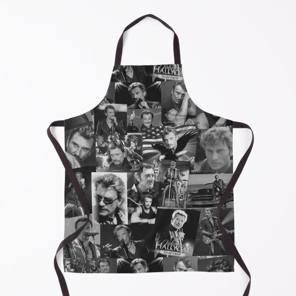 Item preview, Johnny Hallyday French singer Assorted Black and White Vintage Collage designed and sold by CollageHeaven.