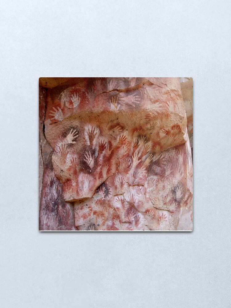 Alternate view of #Cave #painting, #parietal #art, paleolithic cave paintings Metal Print