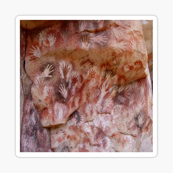 #Cave #painting, #parietal #art, paleolithic cave paintings Sticker