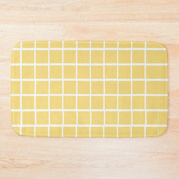 Item preview, Yellow White Checkered Pattern designed and sold by Nisha Prabhu.