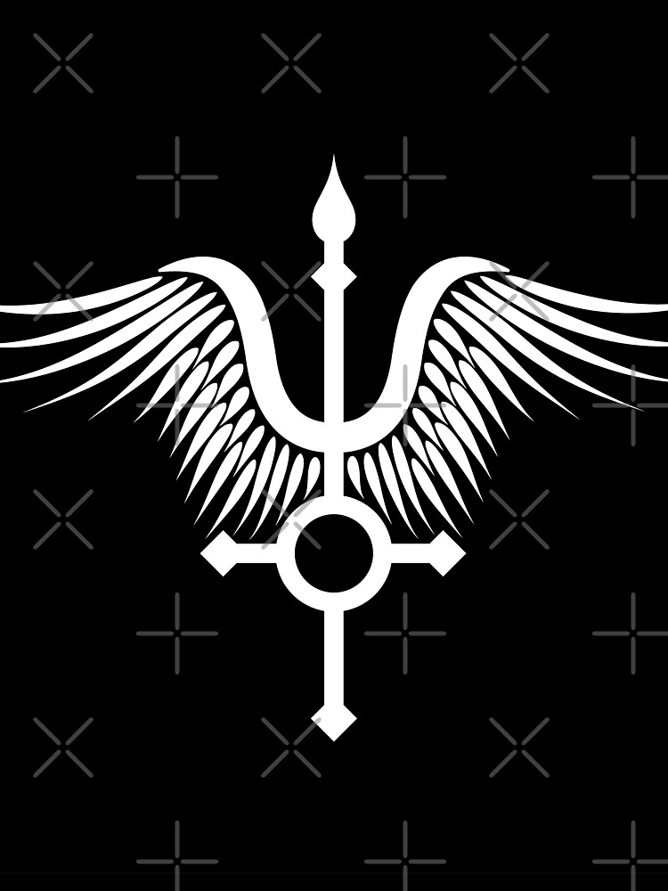 Feather Cross (in white) by ANGELSONLY