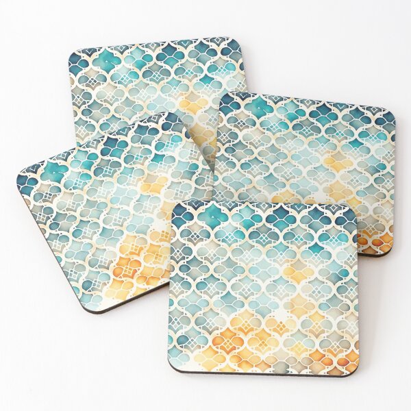 Item preview, A Yellow and Blue Delicate Peaceful Pattern - Boho Chic Patterns designed and sold by GVRDesign.