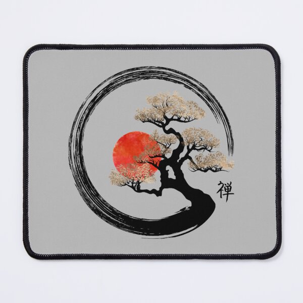 Item preview, Enso Circle and Bonsai Tree on Canvas designed and sold by utdilei525.