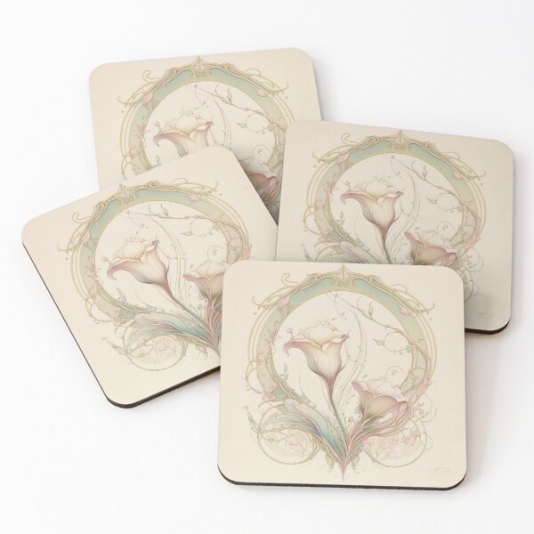 Item preview, Watercolor Nouveau Flora designed and sold by SoloSeal.