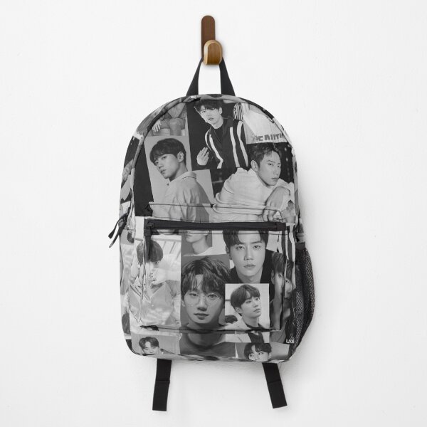 Item preview, Lee Jun Young - South Korean Singer Black and White Photo Collage designed and sold by CollageHeaven.