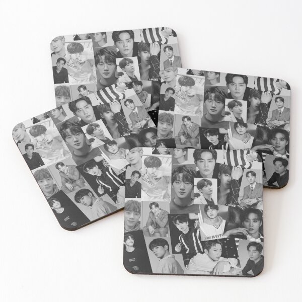 Item preview, Lee Jun Young - South Korean Singer Black and White Photo Collage designed and sold by CollageHeaven.