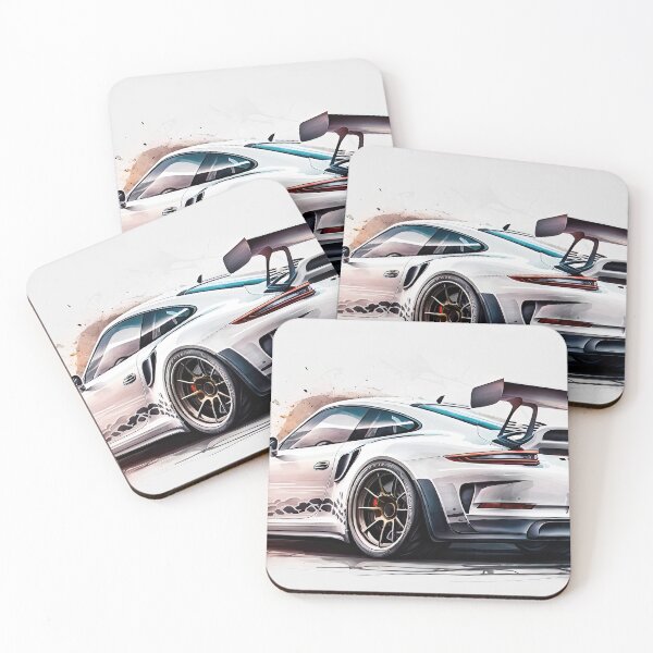 Item preview, City Slicker: White Porsche in the Urban Jungle designed and sold by Cumulonimbusart.