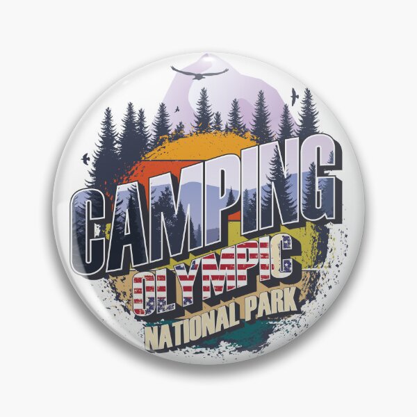 Item preview, Camping Olympic National Park Vintage USA Best gift for campers Adventure outdoor designed and sold by HomeCoquette.