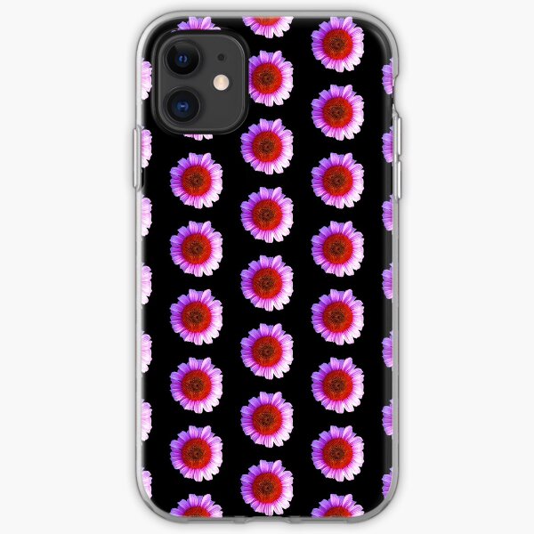 pink daisy outline iPhone Soft Case