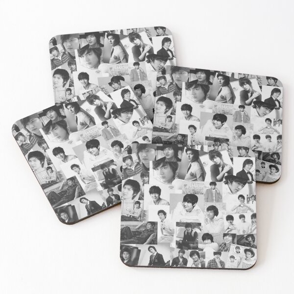 Item preview, Lee Min Ho South Korean Actor Black and White Aesthetics Collage designed and sold by CollageHeaven.