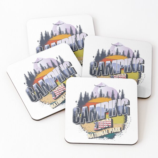 Item preview, Camping Zion National Park Vintage USA Best gift for campers Adventure gear designed and sold by HomeCoquette.