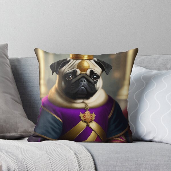 Item preview, Portrait Of Pug King designed and sold by ArtisticAllure1.