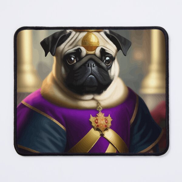 Item preview, Portrait Of Pug King designed and sold by ArtisticAllure1.