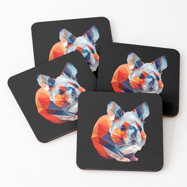 Item preview, Abstract Chinchilla Art: A Colorful Twist on Wildlife Imagery designed and sold by FiveIntentions.