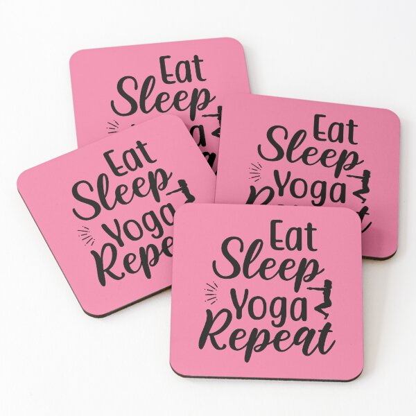 Item preview, Yoga Quote Eat Sleep Yoga Repeat Motivational Saying designed and sold by SoccaTamam.