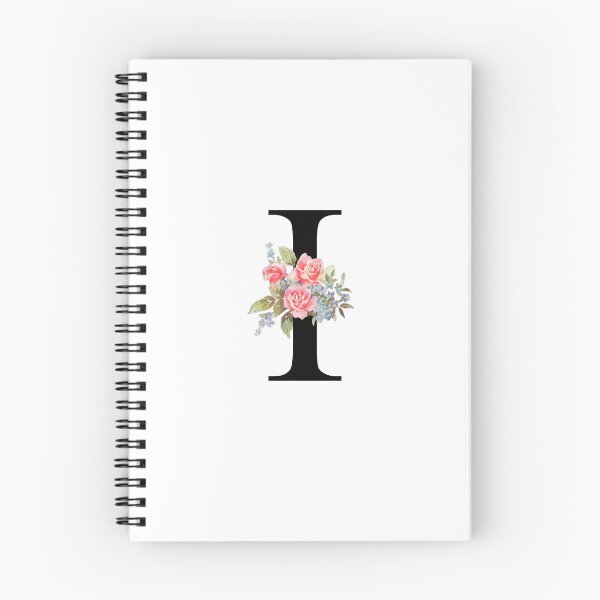 Item preview, Letter I Botanical Monogram Floral Pink Rose Flowers I Initial designed and sold by inspirationzgal.