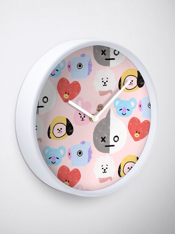 Alternate view of BTS21 Line Character- In Pastel! Clock