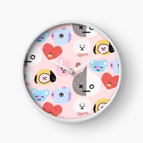 BTS21 Line Character- In Pastel! Clock