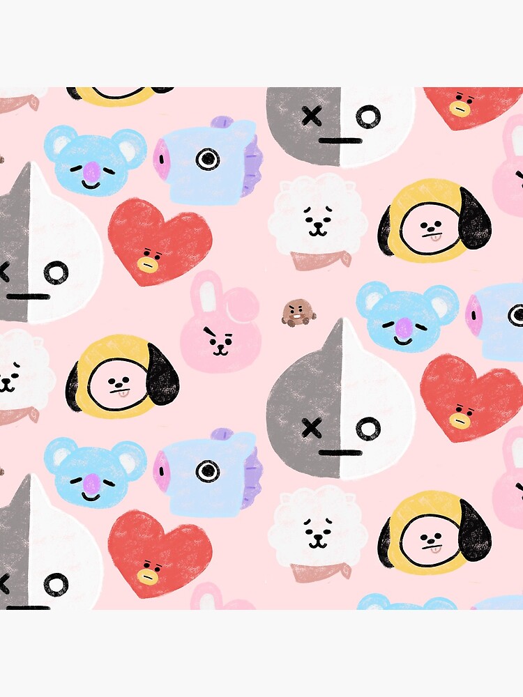 BTS21 Line Character- In Pastel! by catsenpai