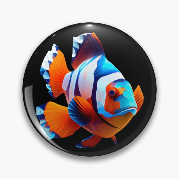 Item preview, Abstract Clown Fish Art: A Colorful Twist on Wildlife Imagery designed and sold by FiveIntentions.