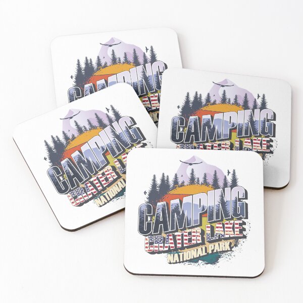Item preview, Camping Crater Lake National Park Vintage USA Best gift for campers Adventure gear designed and sold by HomeCoquette.
