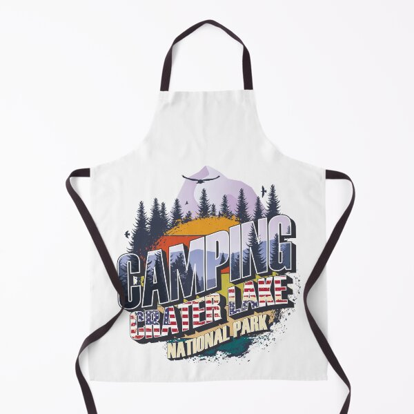 Item preview, Camping Crater Lake National Park Vintage USA Best gift for campers Adventure gear designed and sold by HomeCoquette.