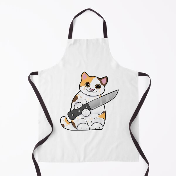 Item preview, Calico Cat with Knife designed and sold by Mossysplashart.