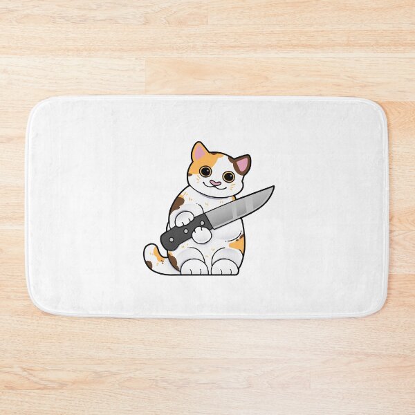 Item preview, Calico Cat with Knife designed and sold by Mossysplashart.