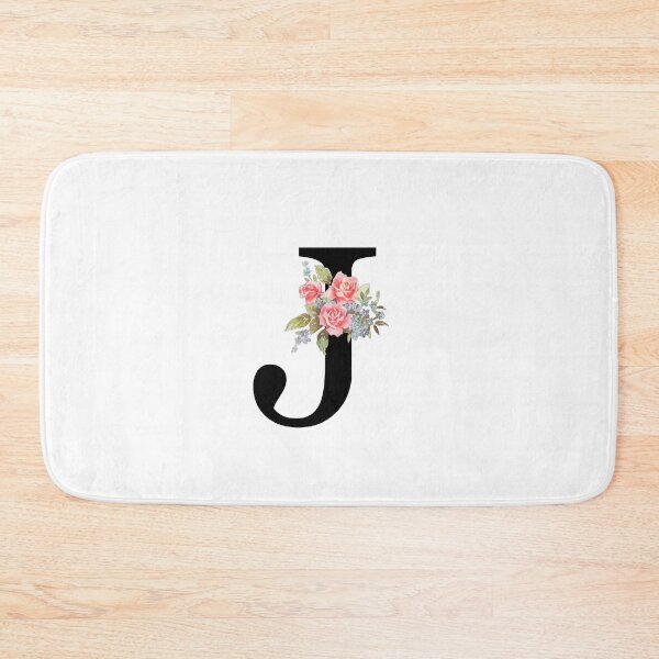 Item preview, Letter J Botanical Monogram Floral Pink Rose Flowers J Initial designed and sold by inspirationzgal.