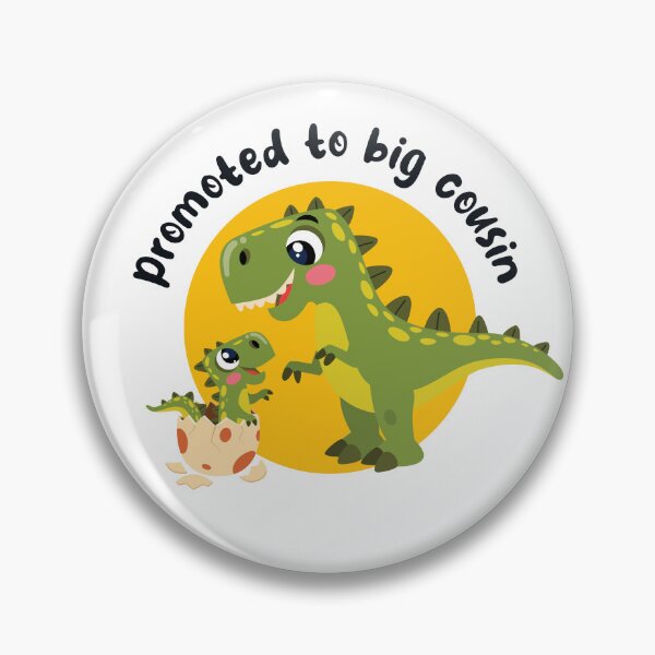 Item preview, Promoted to big cousin - kid dinosaur (on light colors) designed and sold by messy-nessie.