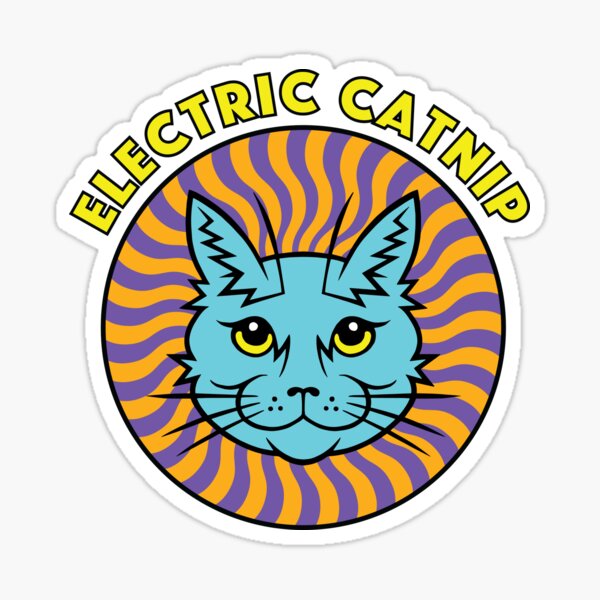 ELECTRIC CATNIP (Electric Catnip logo) Sticker